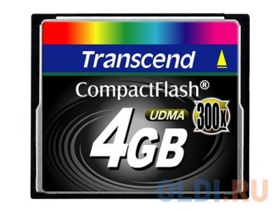     Compact Flash Card 4GB Transcend 300x TS4GCF300