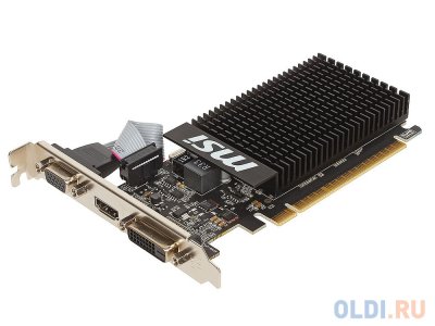    1Gb (PCI-E) MSI GT 710 1GD3H LP (GFGT710, GDDR3, 64 bit, HDCP, VGA, DVI, HDMI, Retail)