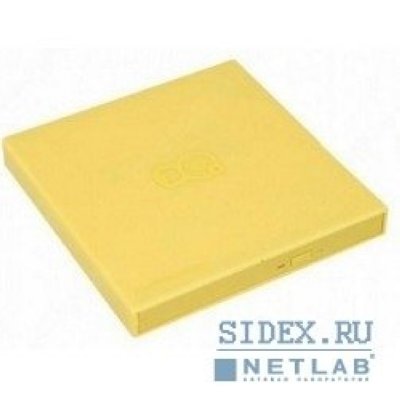     3Q Lite DVD RW Slim External (3QODD-T105-EY08), USB 2.0, Yellow (Retail)