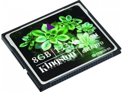   8Gb   CompactFlash (CF) Kingston Elite Pro 133x (CF/8GB-S2)