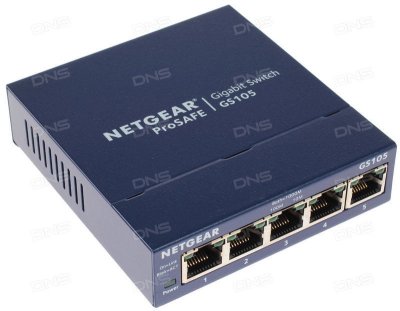    Netgear (GS105GE) 5- 10/100/1000 /    