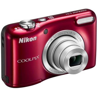    Nikon CoolPix L31  16Mpix Zoom5x 3" 720p 17Mb SDXC CCD 1x2.3 IS el 10minF/AA