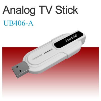   -  USB Kworld KW-UB406-A Analog TV-Box USB RC HMC Drive Retail