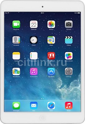   Apple iPad mini 3 16Gb Cellular 7.9" Retina 2048x1536 A7 GPS IOS Silver  MGHW2RU/