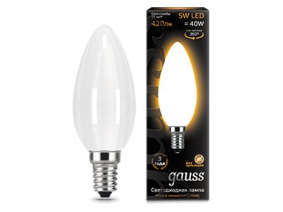    Gauss LED Filament  OPAL E14 5W 420lm 2700  103201105