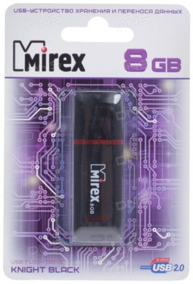    USB Flash Mirex Knight Black 8 
