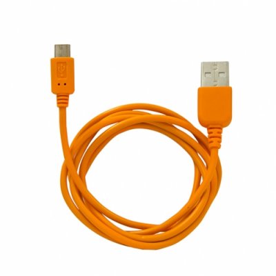     CBR CB 270 / Human Friends Super Link Rainbow M microUSB to USB Cable 1m Orange