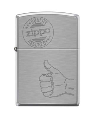    ZIPPO 200 Zippo Quality Assured, /   Brushed Chrome