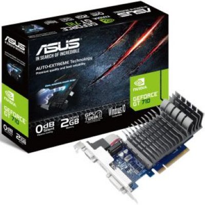    ASUS GeForce GT 710 954Mhz PCI-E 2.0 2048Mb 5012Mhz 64 bit DVI HDMI VGA HDCP (GT710-SL-2G