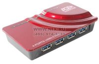    AgeStar (3UH1 Red) USB3.0 Hub 4 port + ..