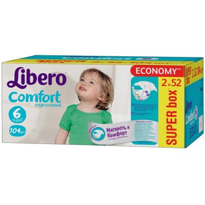    Libero Comfort Extra Large 12-22  (6) 104 .