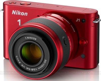   Nikon 1 S1 kit 11-27.5mm Red   CMOS 12MPix, 3872 x 2592, LCD 3", SD/SDHC/SDXC