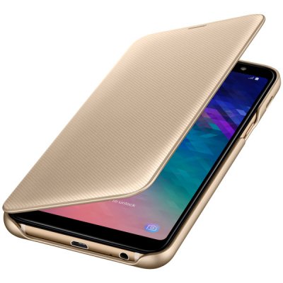    Samsung Wallet Cover  Galaxy A6+ (2018), Gold