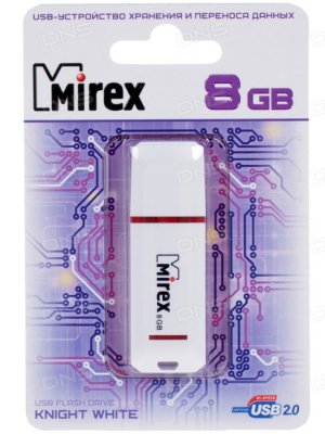    USB Flash Mirex Knight White 8 