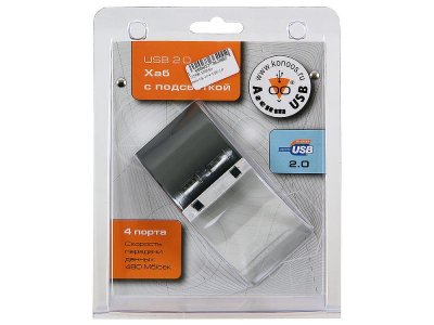    USB Konoos UK-19 4  USB 2.0  