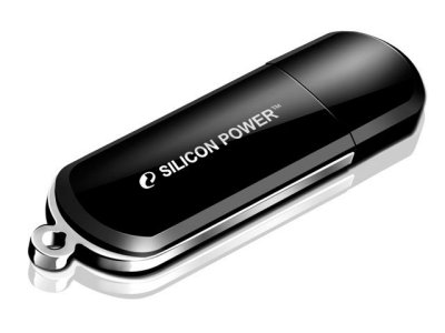     16GB USB Drive (USB 2.0) Silicon Power LuxMini 322 Black (SP016GBUF2322V1K)