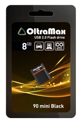   USB - OltraMax USB Flash 8Gb - 50 Black OM008GB-mini-50-B