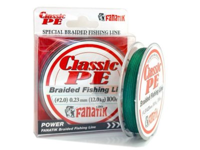    Fanatik Classic PE X4 (#2,0) 0.23mm 100m Green CPEX410020G