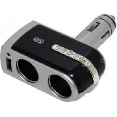  Agestar AS-0201   (2  + USB, 500mA)