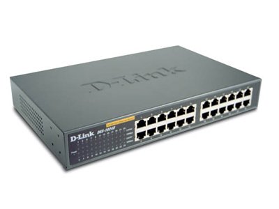    D-Link DES-1024D 24-port UTP 10/100Mbps Auto-sensing, Stand-alone, Unmanaged, 19"