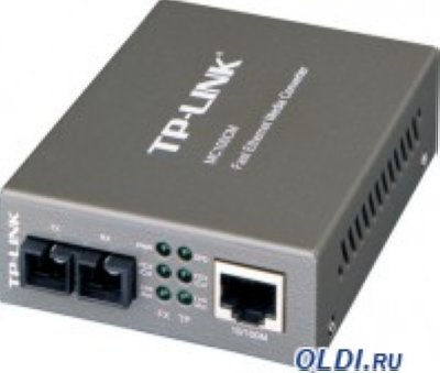    TP-LINK MC100CM 10/100Mbps RJ45 to 100Mbps multi-mode SC fiber Converter, Full-duple