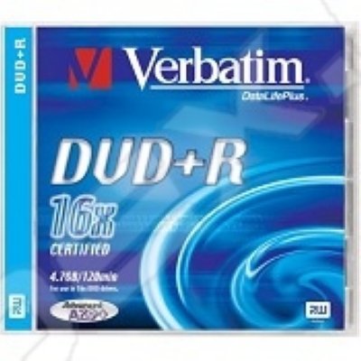    DVD+R Verbatim 4.7 16 Jewel case 5 1  (43497)