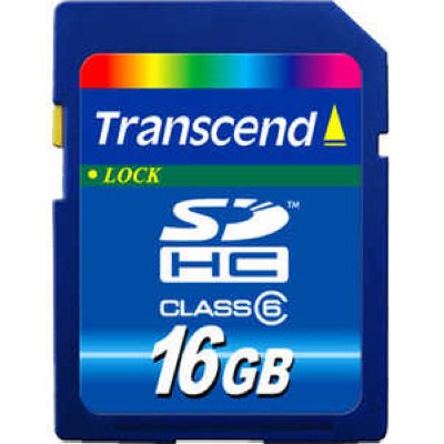     MicroSD 16Gb Transcend (TS16GUSDHC10U1) Class 10 microSDHC + Adapter