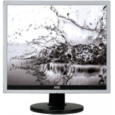    17" AOC E719SDA Silver-Black (LED, LCD, 1280x1024, 5 ms, 170/160, 250 cd/m, 20M:1, +DVI, +