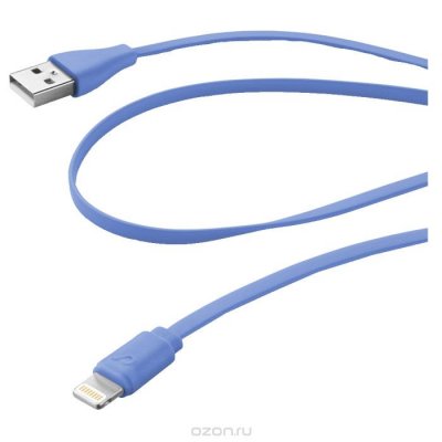   Cellular Line USB Data Cable Color -  iPhone/iPad/iPod, Blue (20606)
