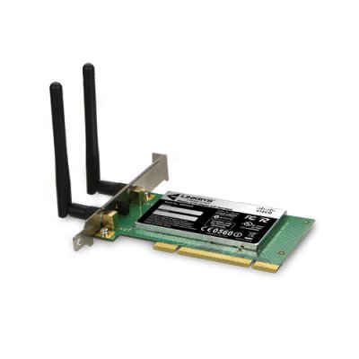    Linksys WMP600N-EU Dual Band PCI, 802.11n, 2x2dBi, MIMO